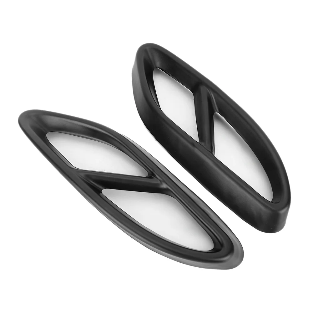 

2Pcs Stainless Steel Rear Exhaust Pipe Vent Cover Trim (Fit for Mercedes Benz C Class) - Durable Auto Exterior Trim for Exhaust