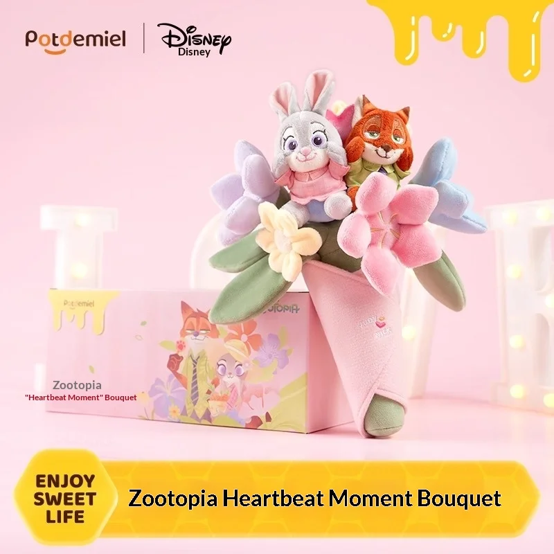 

Disney Honey Pot Wedding Bouquet Plush Romantic Teddy Bear Handheld Floral Gift for Bride Engagement Valentine Christmas