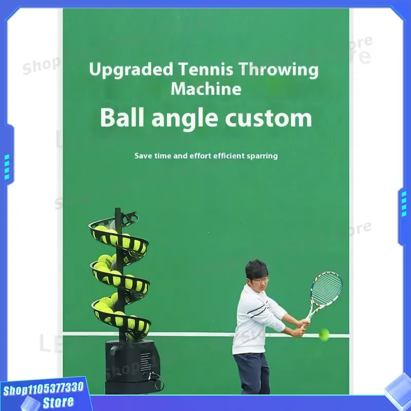 Adjustable Tennis Ball Machine with Variable Speed and Frequency for Practice Premium Pickleball Service Launcher Automatic
