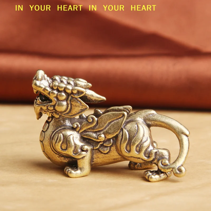 【X】Chinese Mythical Beast Pixiu Figurines Lucky Animal  Lin Desktop Decorations