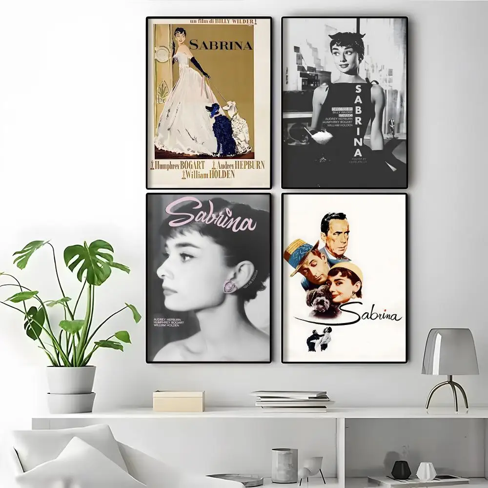 S-Sabrina Classic Movie Vertical Room Graphic Room Decor Wall Art Couple Room Decor Poster