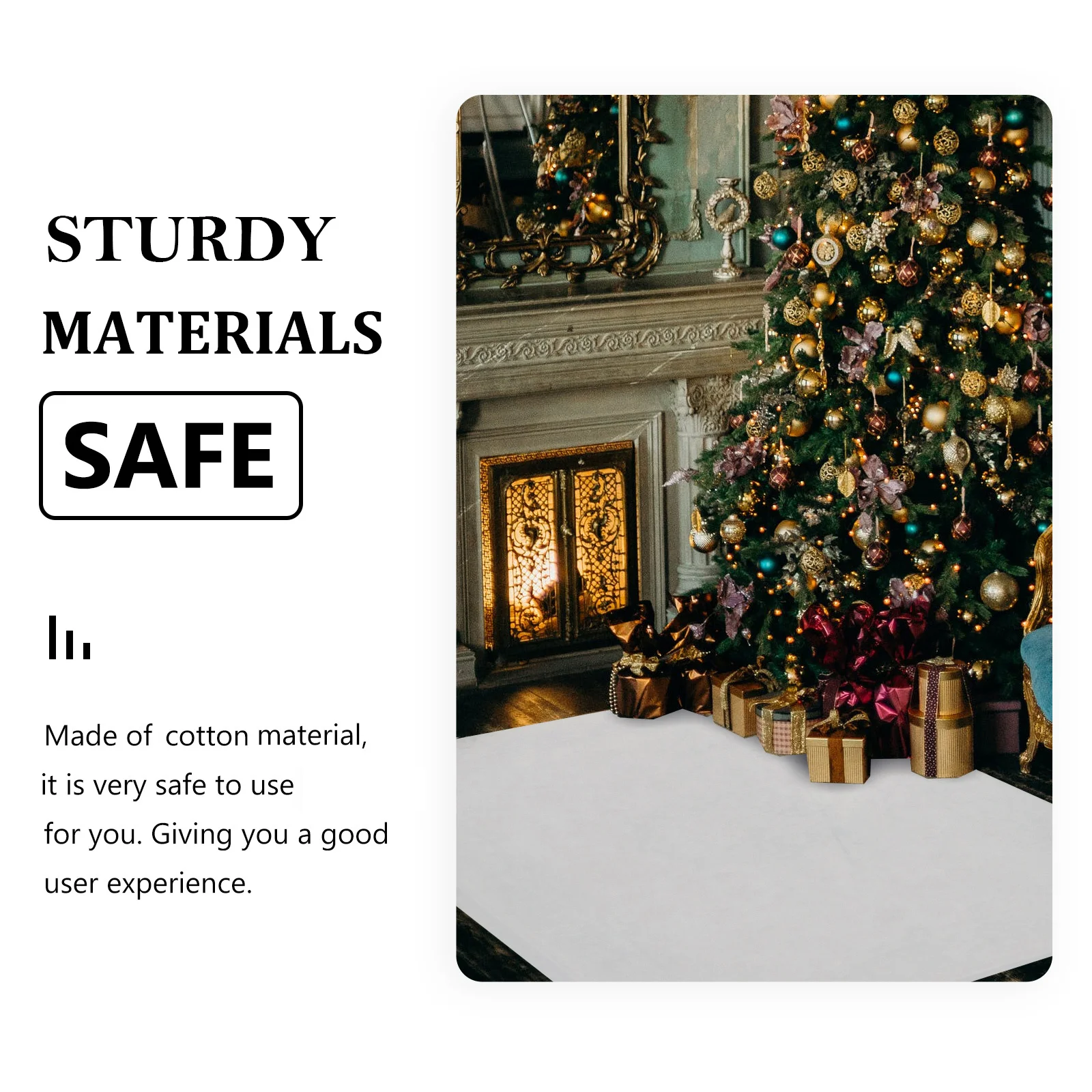 

1pc Thickened Artificial Carpet For Christmas Party Winter Home Decor Xmas Floor Fake Snow Adorn Cotton Snow Supply Festive