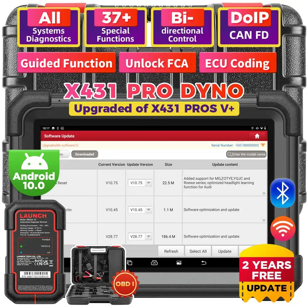 

LAUNCH X431 PRO DYNO автомобильные диагностические инструменты OBD2 диагностический сканер автомобильный сканер автосканер диагностические инструменты