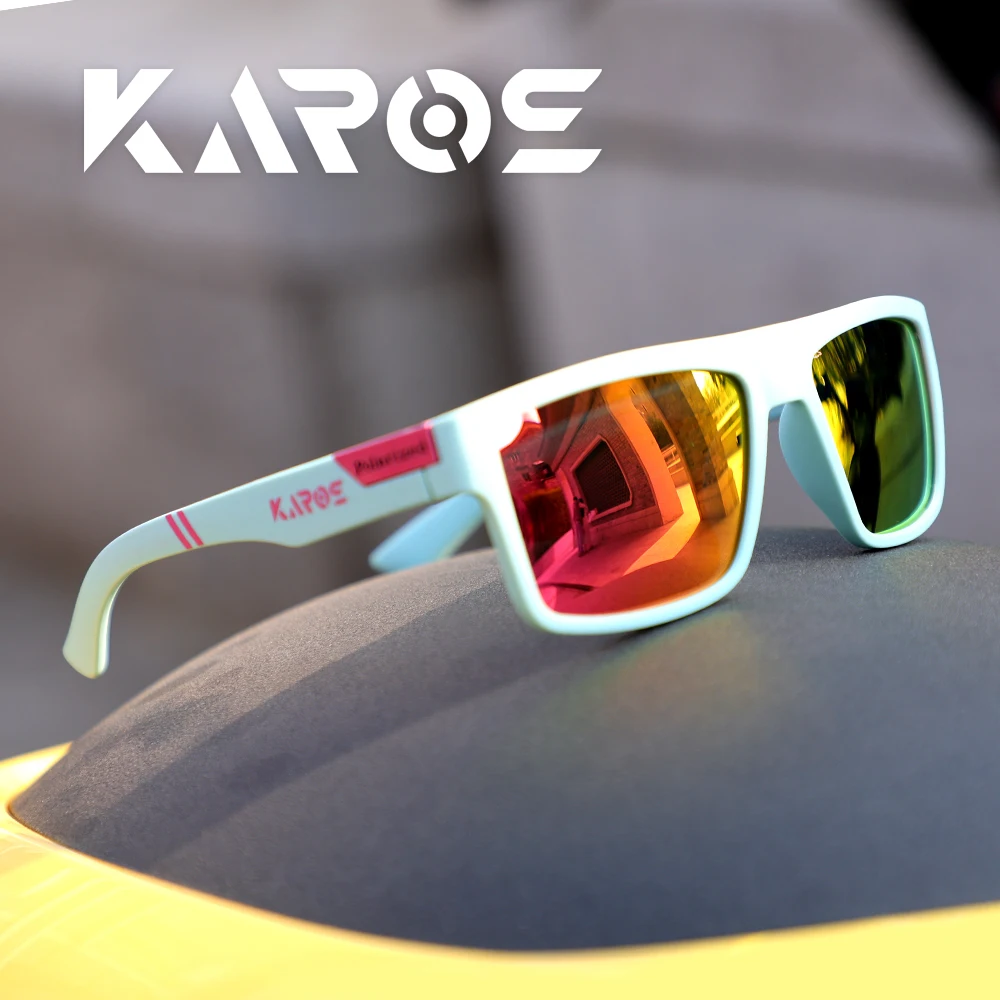 KAROS Fashion Polarized Sunglasses Men Women Luxury Driving Fishing Travel Vintage Square Sun Glasses For Man UV400 Eyewear image 5