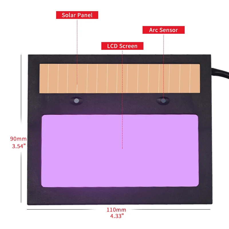 DIN9-DIN13 Solar Auto Darkening TIG MMA ZX7 MIG True Color Welding Mask Welding Helmet Welder Cap Glasses