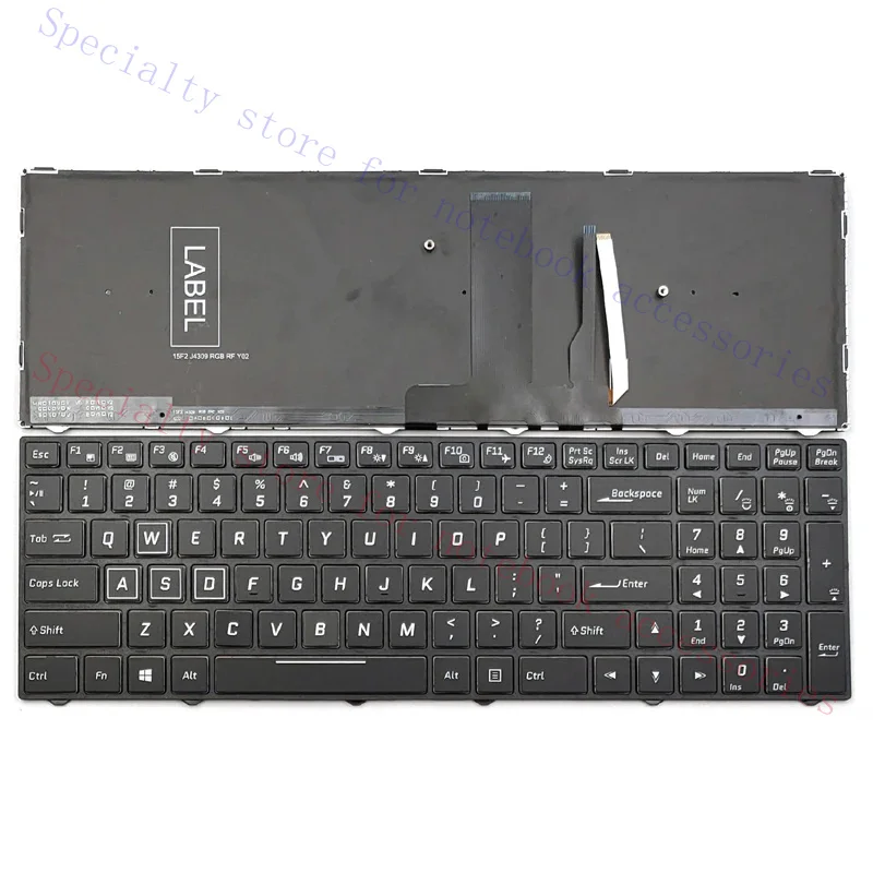New For Clevo N850HJ1 N850HK1 N855HK1 N857HK1 N870HK1 N950TP6 N957TP6 P950EP6 P950ER Laptop Keyboard Full Colorful US