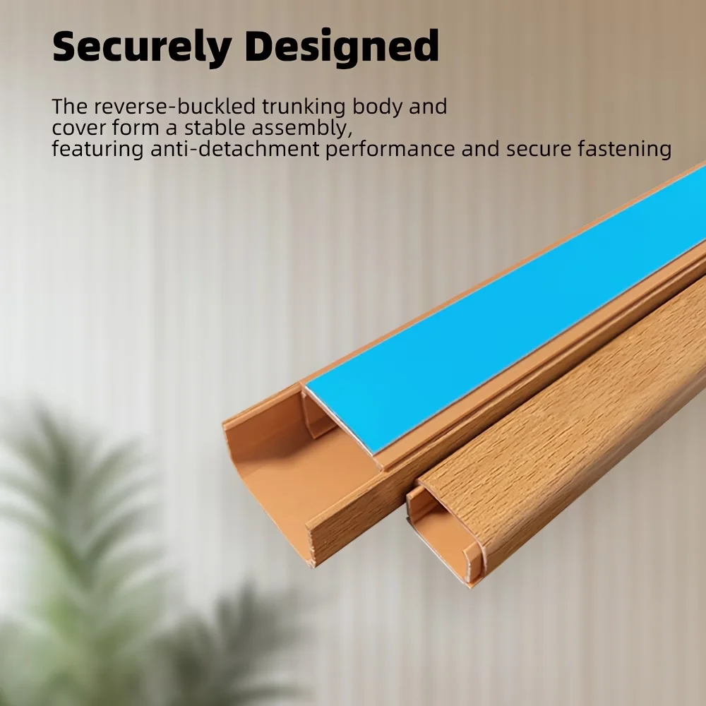 1PC Self-Adhesive Cable Management Tray, TV Wire Organizer, Home Office Cable Routing Channel