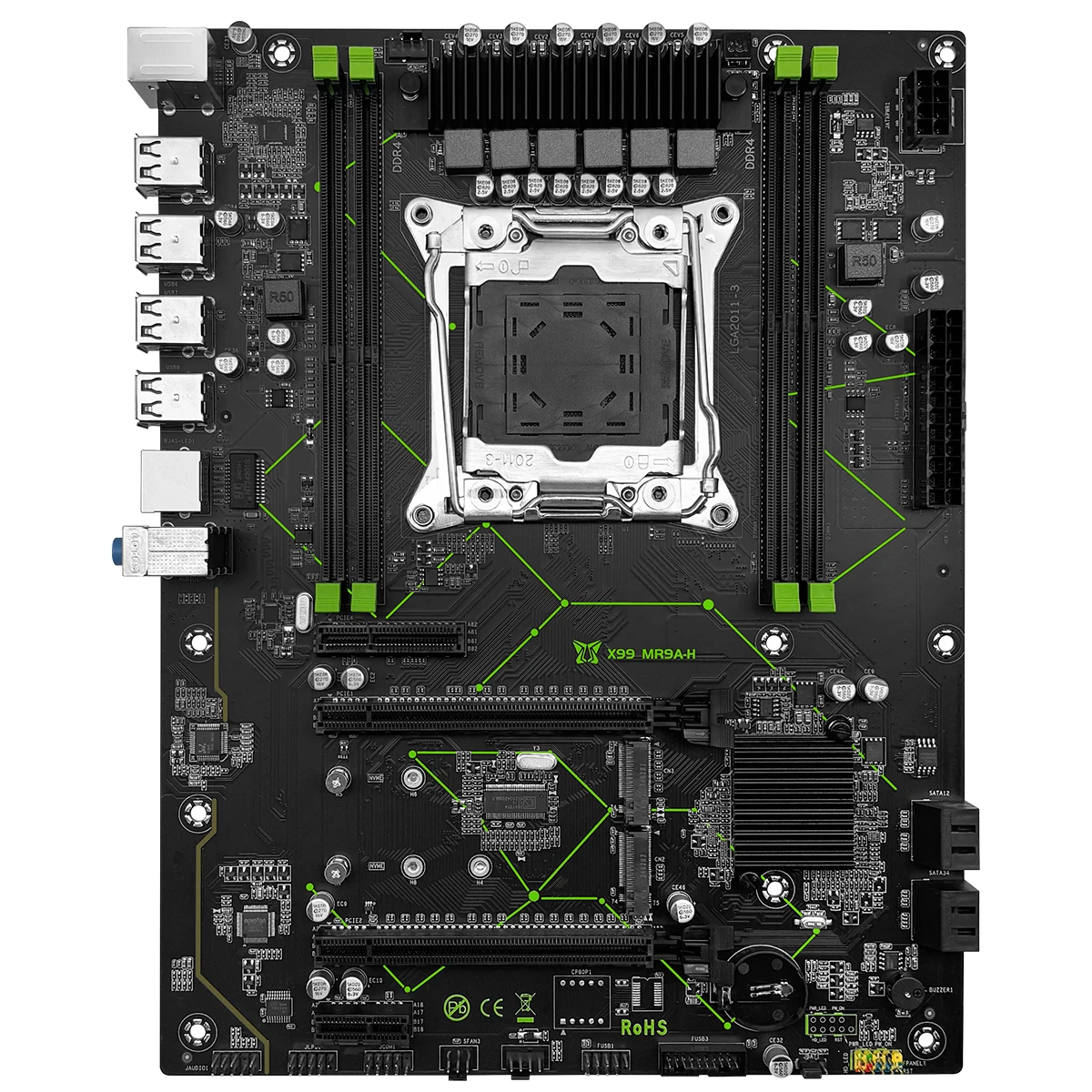 MACHINIST X99 Kit Placa-mãe Xeon E5 2670 V3 Processador CPU Set LGA 2011-3 16GB DDR4 ECC Memória RAM Combo 2 × NVME M.2 USB3.0 MR9A