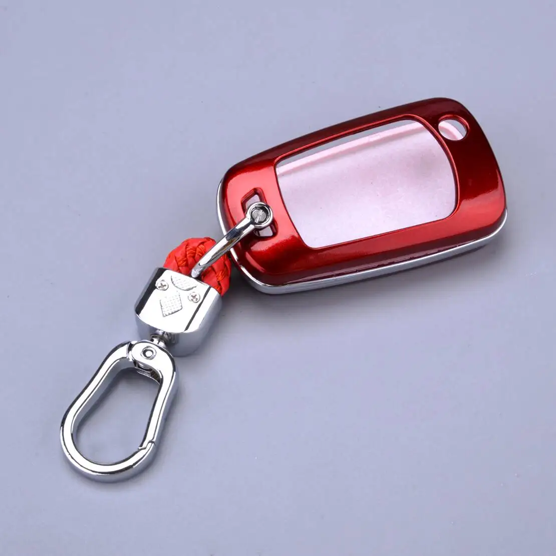 Car Remote Start Key Fob Case Cover Shell Chain Holder fit for Chevrolet Cruze Camaro Volt Buick Encore Lacrosse GMC Terrain ABS