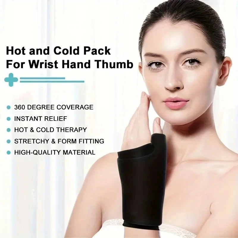 1PC Ice Glove, Finger Thumb Ice Pack, Ice Gel Hand Wrap, Gel Ice Pack- Smoothing And Reusable