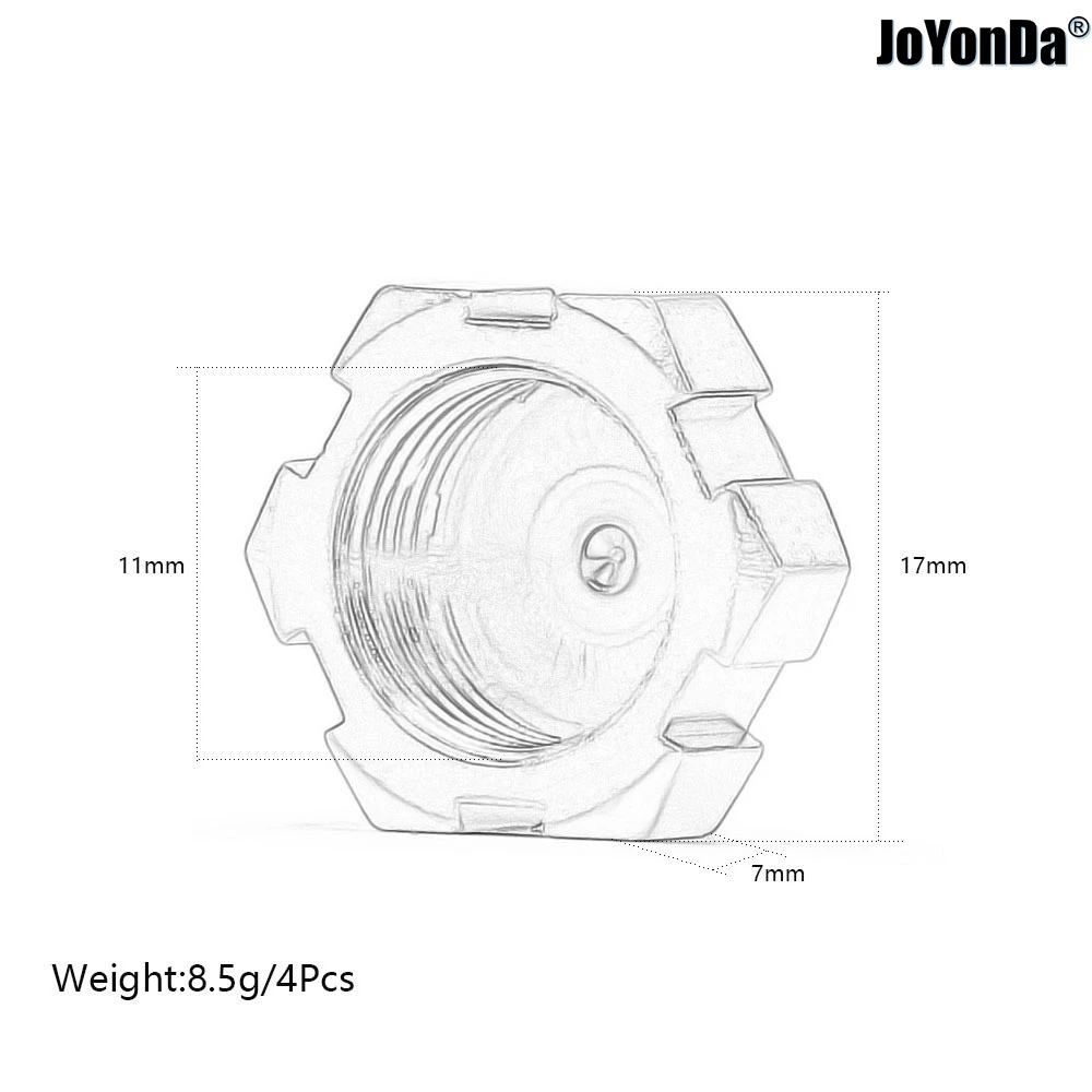 #AR310449 #AR330360 Aluminum 17mm Friction Dirt Shield Wheel Nuts for RC ARRMA 1/7 FIRETEAM 1/8 KRATON TALION