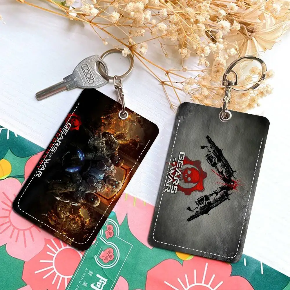 

Персонализированный держатель G-Gears Of War, подходящий для банковских карт, проездных на метро и автобус, кошельков для карт, держателей для бейджей, брелоков для ключей.