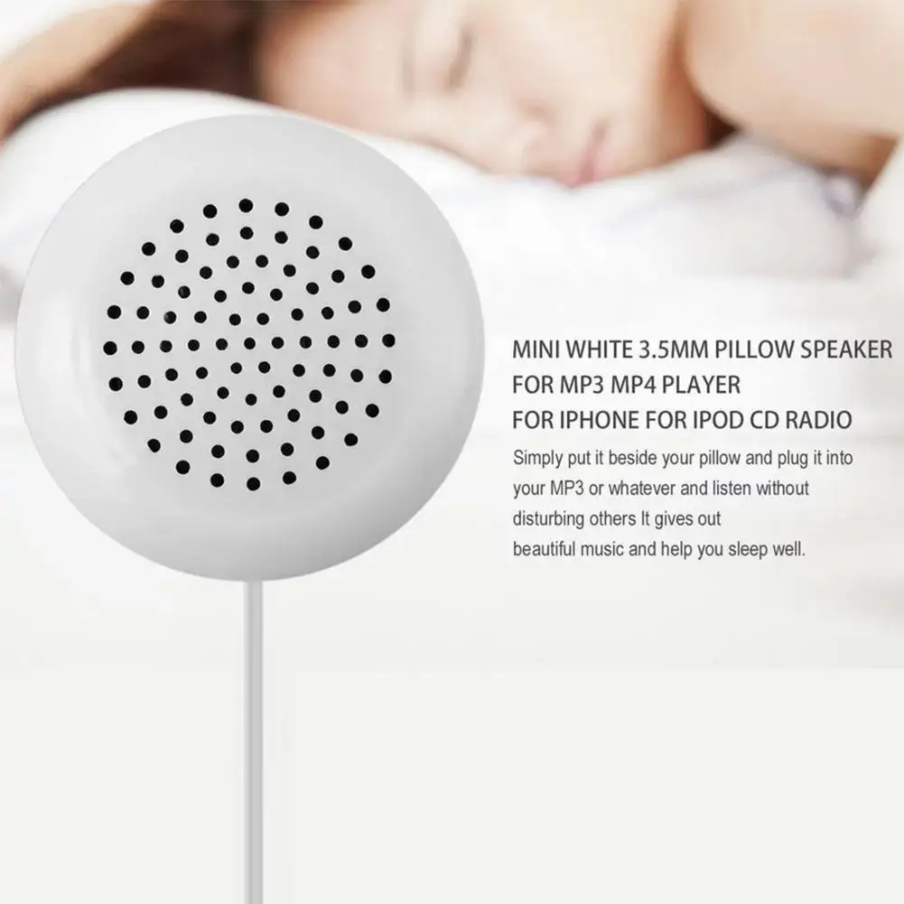 3.5mm MP3 MP4 CD Mini Louder Speakers Music Pillow Stereo Speaker Universal Music Accessories Portable Pillow Speaker