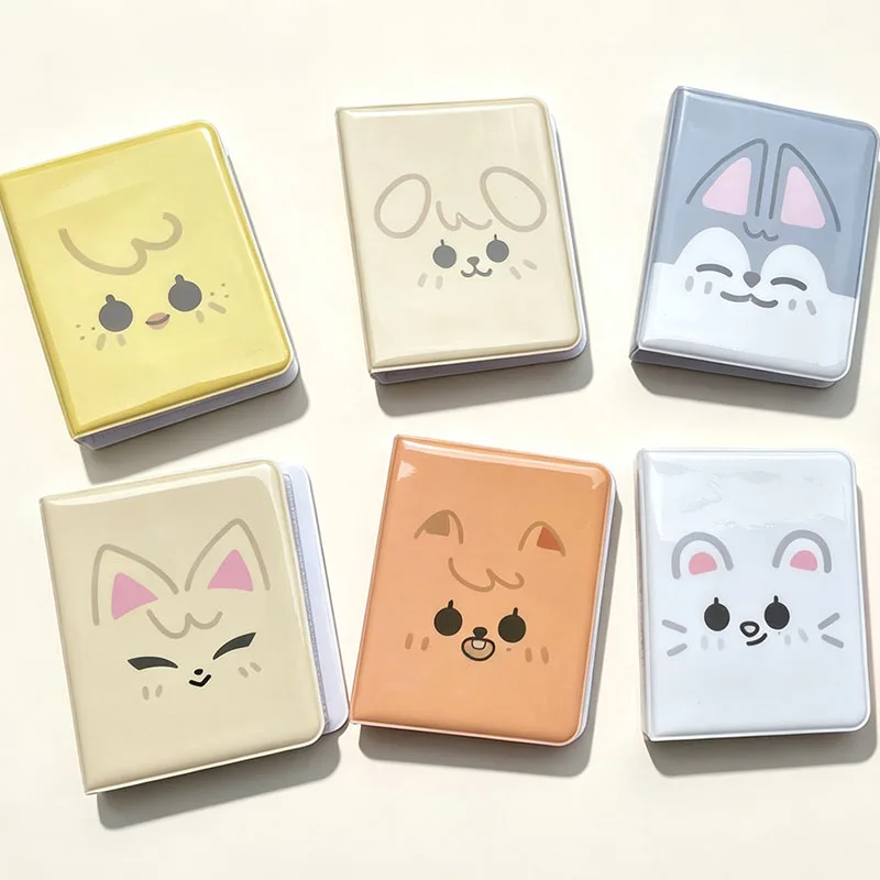 36 Fächer Cartoon-Tier 3 Zoll Fotoalbum Postkarten-Aufbewahrungsalbum Idol-Bilder Sammelalbum Kpop-Kartenbinder Visitenkartenalbum