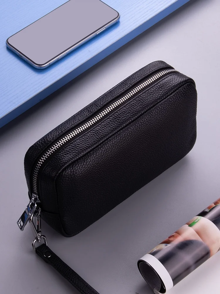 本革メンズクラッチバッグロングソフトレザーウォレット大容量カジュアルビジネスハンドバッグ革製品若者向け