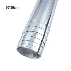 DIY Wall Mirror Sticker Mirror Film Waterproof Self-adhesive Adhesive Film Bathroom Decoration For TV Background Walls