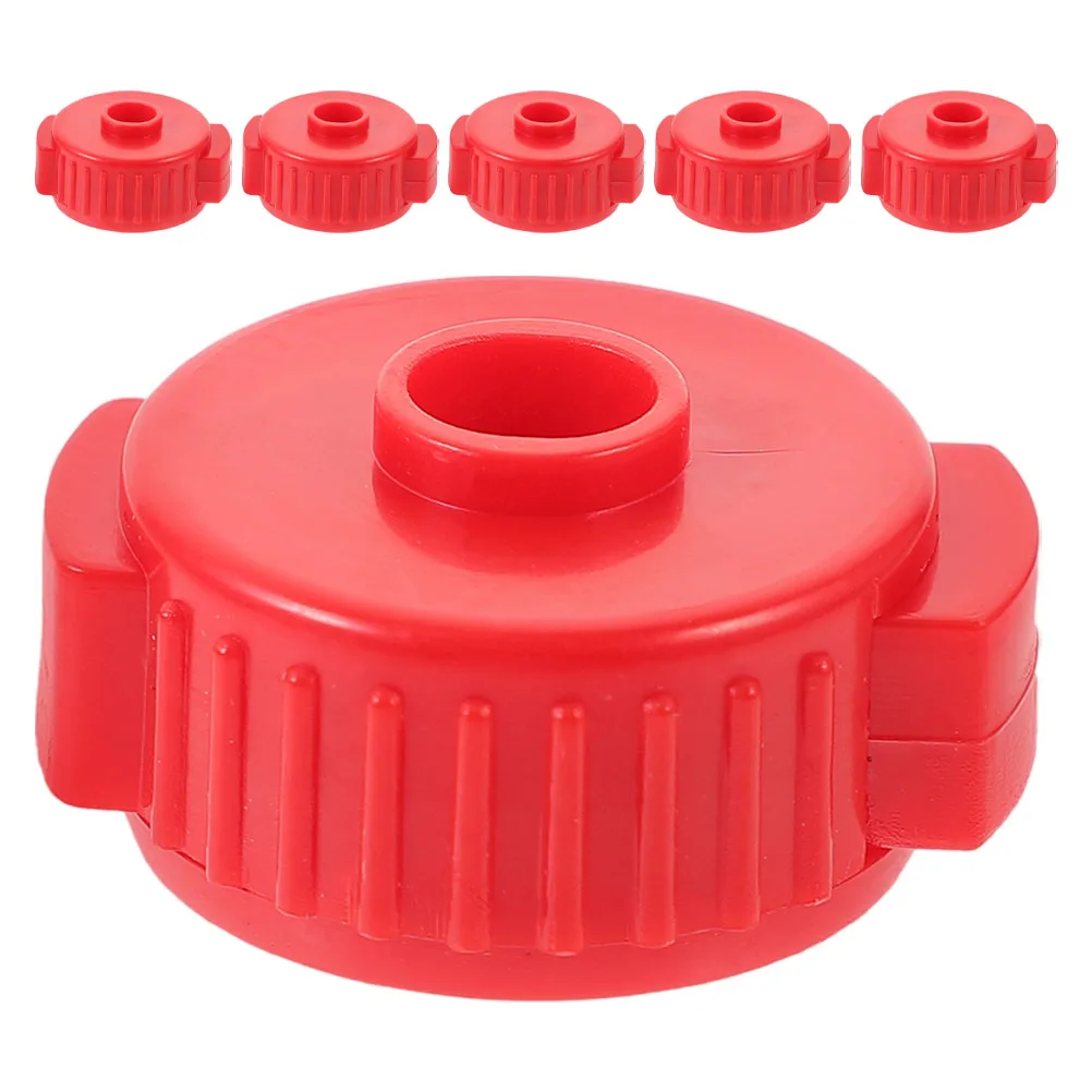 

6pcs Drum Cymbal Sleeves Quick Release Red Plastic Nut Jazz Drum Set Percussion Accessories Cymbal Clamp Stand Replacement Parts