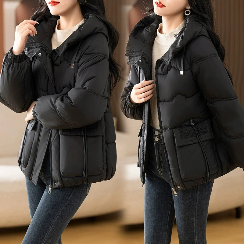 

Women's 2025 Winter New Thickened Simple Down Cotton Coat Cotton Jacket Parkas