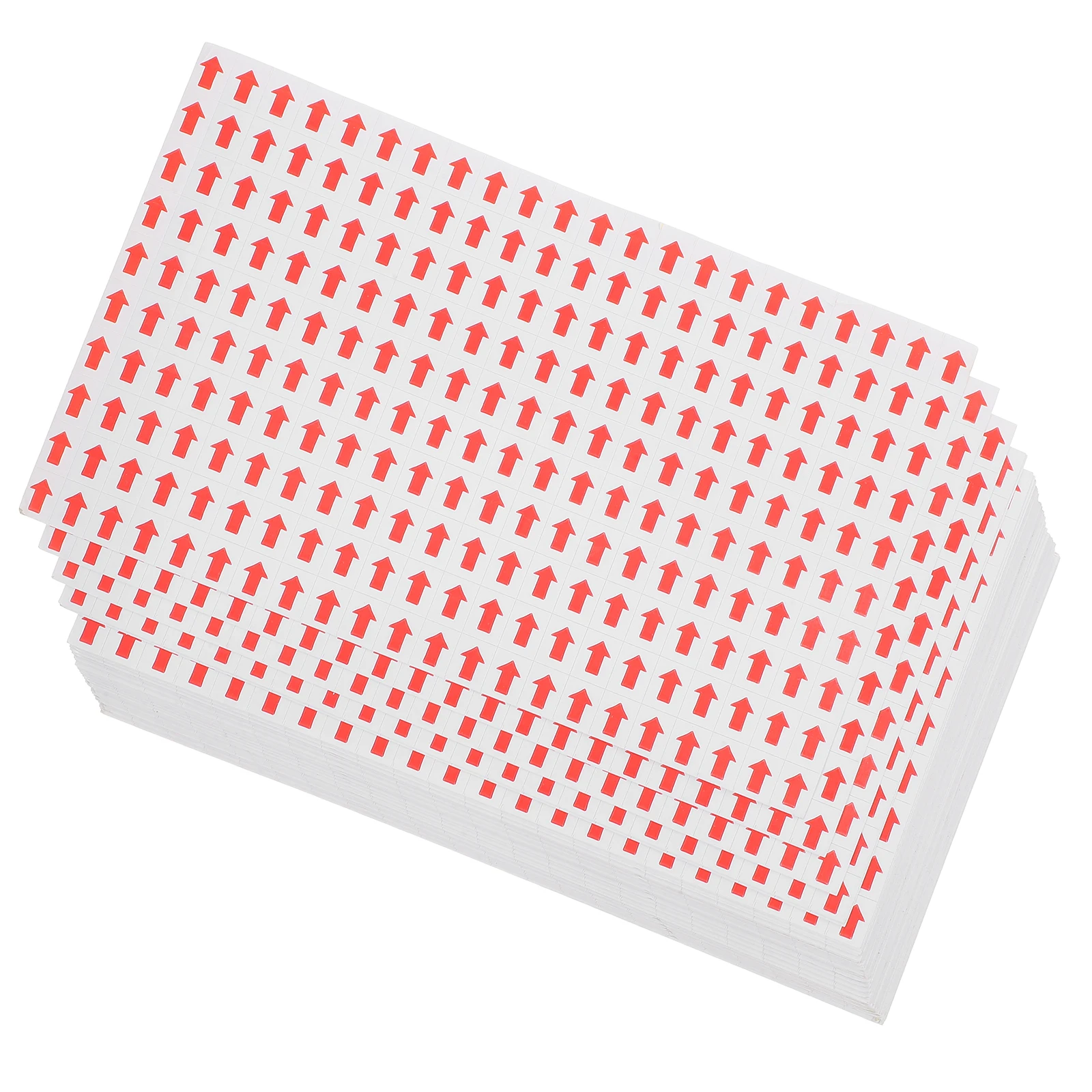

80 pcs Red Arrow Stickers Self Adhesive Bright Color High Visibility Coated Paper Direction Decals Folder Labels