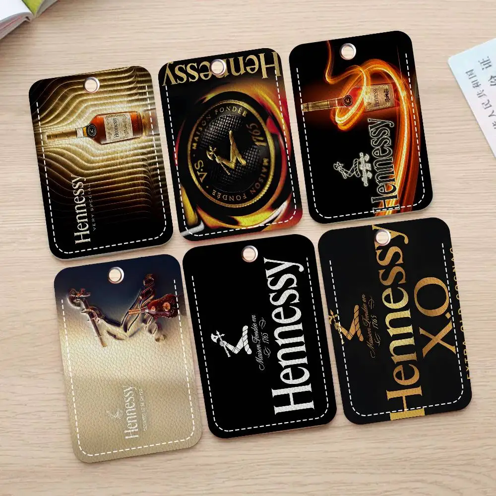 Porta Tarjetas con Diseño de Brandy Hennessy, para Tarjetas Bancarias, de Trabajo, Estudiantiles, y de Autobús