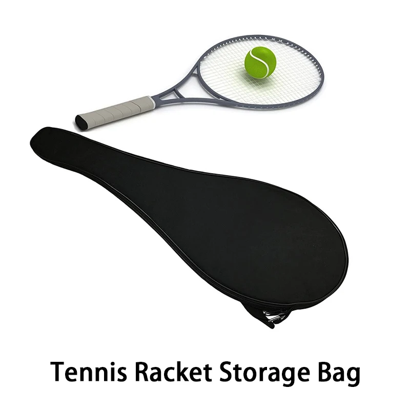 Bolsa de raqueta de bádminton Oxford portátil, cubierta de raqueta de bádminton gruesa, almacenamiento de raqueta de tenis, cubierta protectora, bolsa protectora