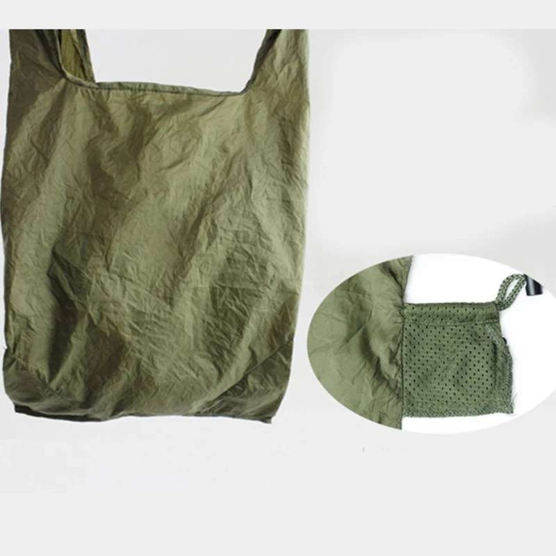 Borsa portaoggetti pieghevole Borse per spesa riutilizzabili grandi dimensioni impermeabili Custodia versatile