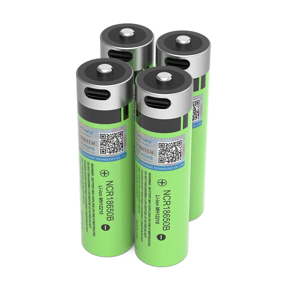 VariCore nuevo NCR18650B 3400mAh tipo C USB recargable 18650 batería 3,7 V batería de litio para controles remotos/juguetes