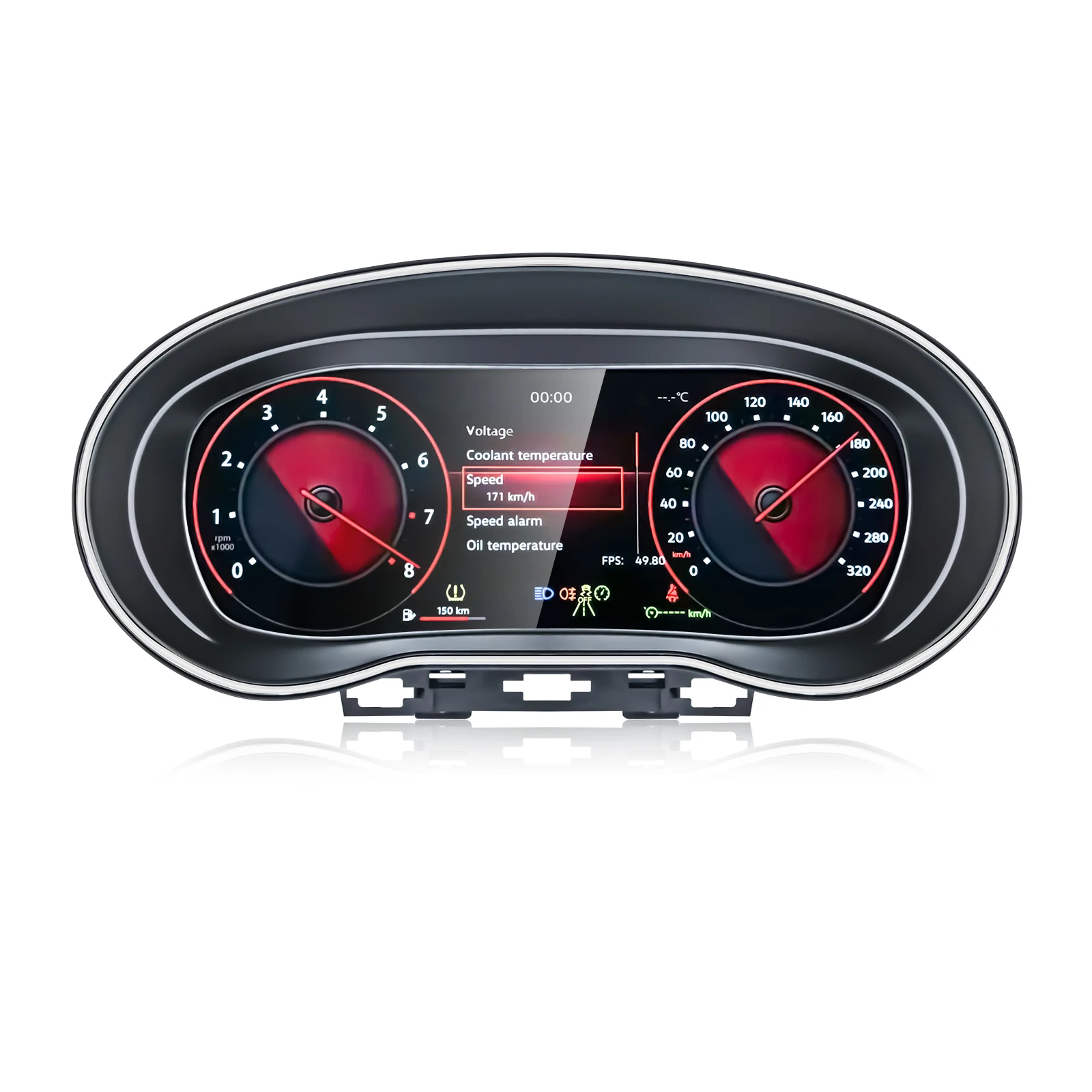 Navihua for Volkswagen VW Polo 2009-2016 Car Upgrade 12.3'' Linux System Car Digital Cluster Auto Speedometer Virtual Cockpit