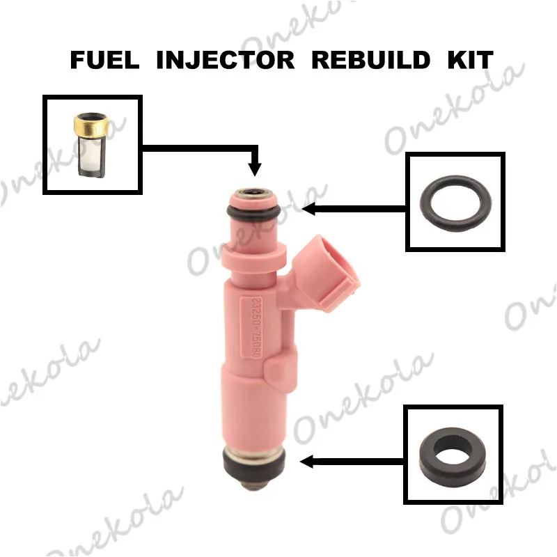 Fuel Injector repair kit Orings Filters for Toyota Tacoma 4Runner 2.4L 2.7L 23250-75080 23209-75080