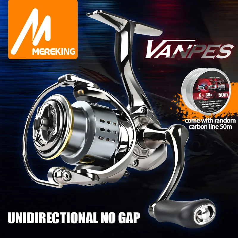 MEREDITH VANPES Series Rust Free And Smooth bearing 5.0:1 Fishing Reel Drag System 8Kg Max Power Spinning Wheel Fishing Coil