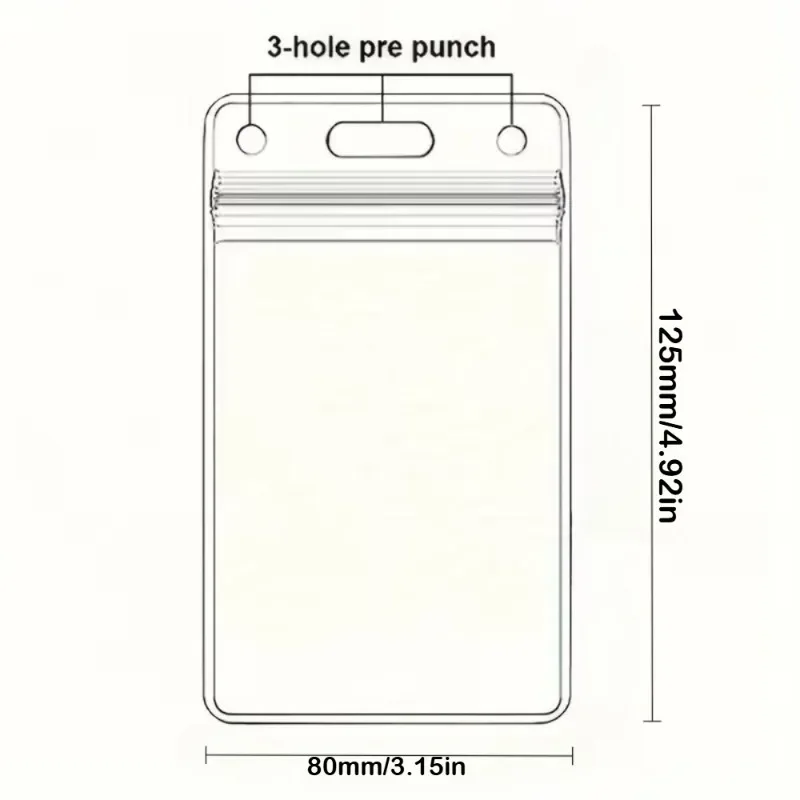100pcs Vertical Increased Soft Work ID Card Holders Clear for Trade Exhibitions Conferences Workplaces and Educationa Name Tags
