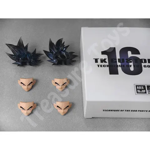 Ny TK CUSTOM Son Goku Huvudskulptur Dragon Ball Ultra Instinct Goku Huvudtillbehör Anime Actionfigurer SHF Modellleksaker Presenter 10 best sales sh figuarts boku no hero - №8