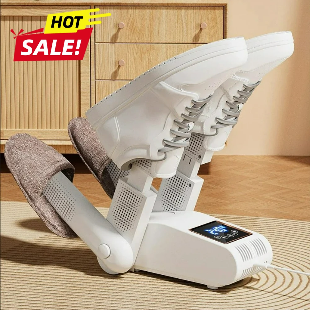 

2026НОВАЯ сушилка для обуви Портативная электрическая сушилка для обуви и ботинок 180 ° Складной дизайн, умный дисплей для обуви, перчаток, шапок, носков, лыжных ботинок