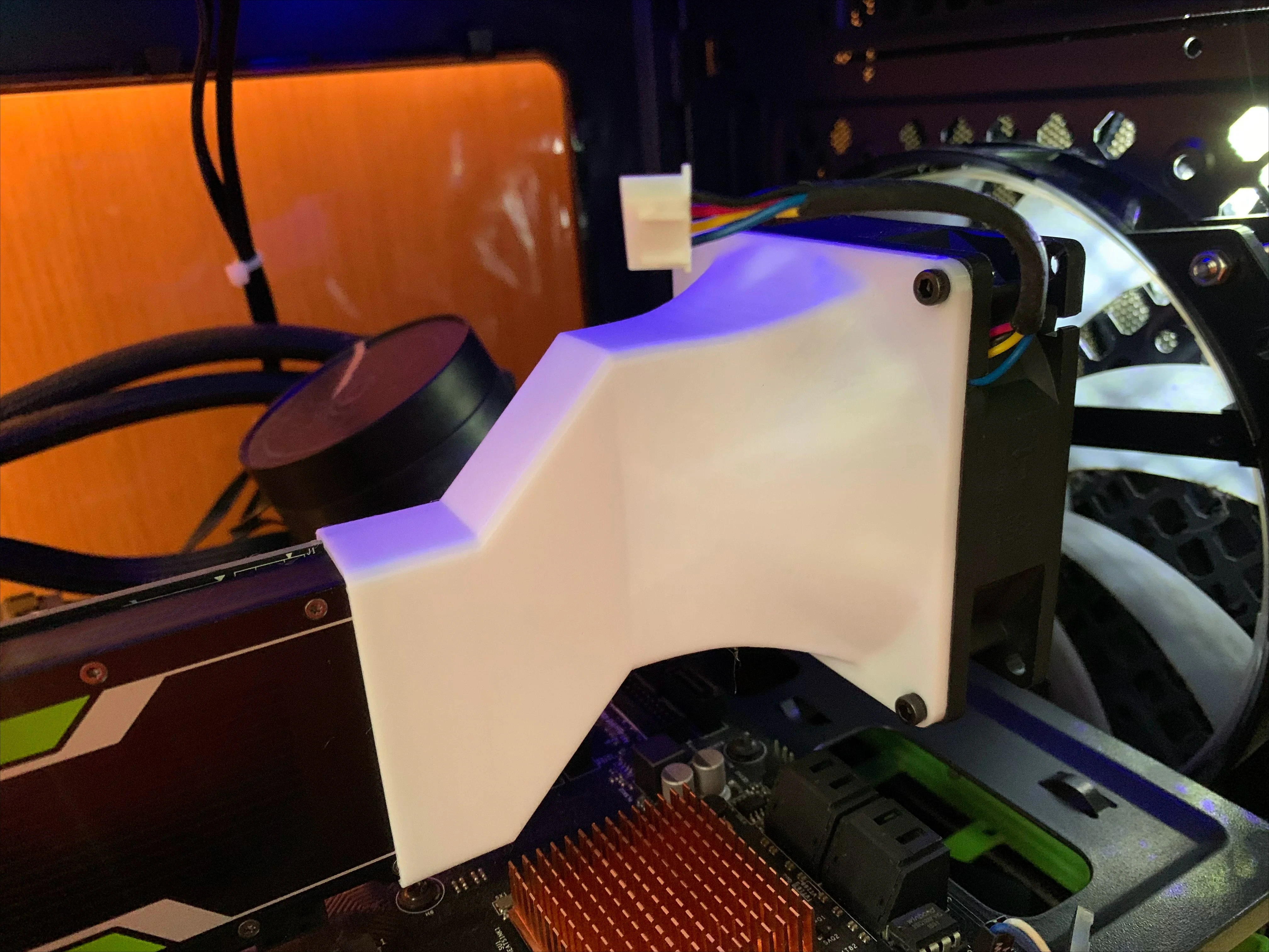 8CM Modified Cooling Fan for NVIDIA for Tesla P4 M4 T4 GPU Card