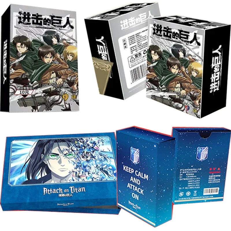 KABAO Genuine Attack on Titan Cards Enthusiastic Animation Collection Cards Rare LP Card Metal Card Limited Card Kids Gifts Toys