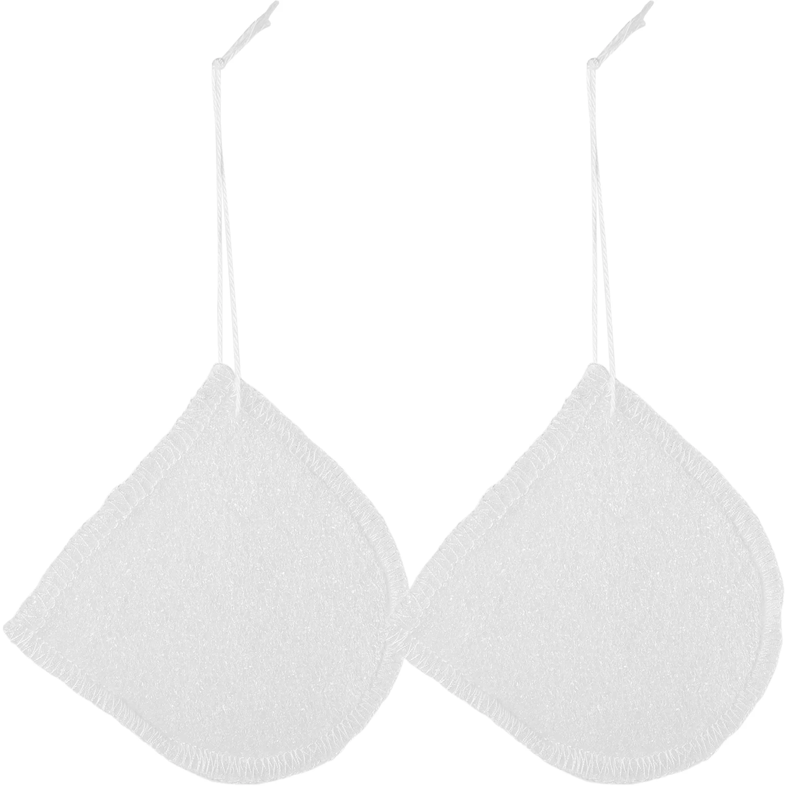 

2pcs Facial Cleaning Makeup Remover Mitts Supple Face Gloves Foaming Soap Bath Bags Exfoliating Bathing Mitts Mesh Soap Bar