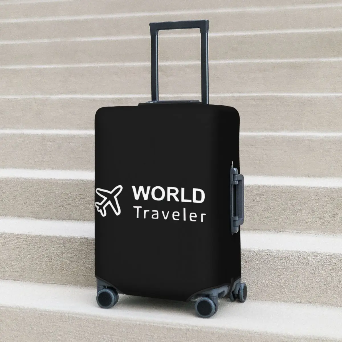 World Travel Suitcase Cover Fashion Cruise Trip Protector Vacation Fun Luggage Case