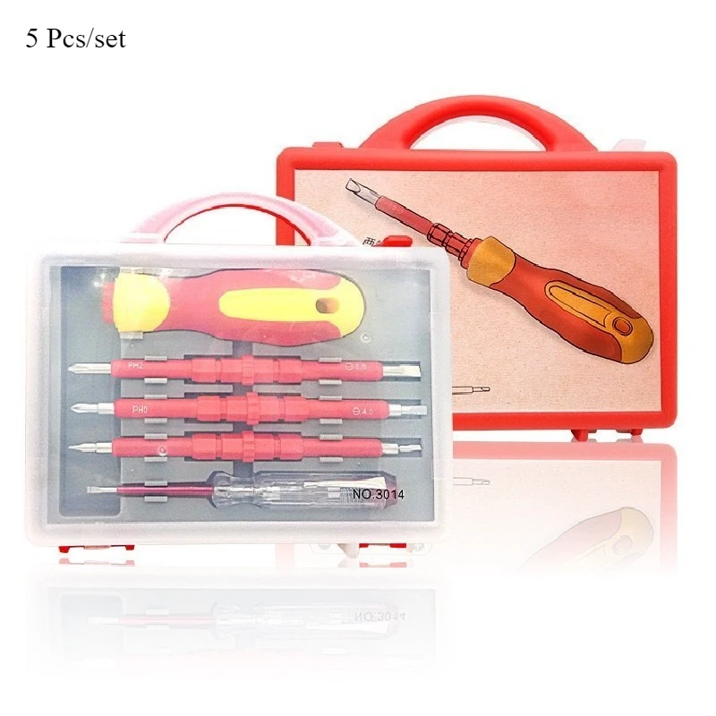 Multi-Size Screwdriver Bit Kit (3/5/8/9PCS) - Slotted/Cross Magnetic Bits PH1/PH2 for Electricians, Electronics & Home Maintenan image 4