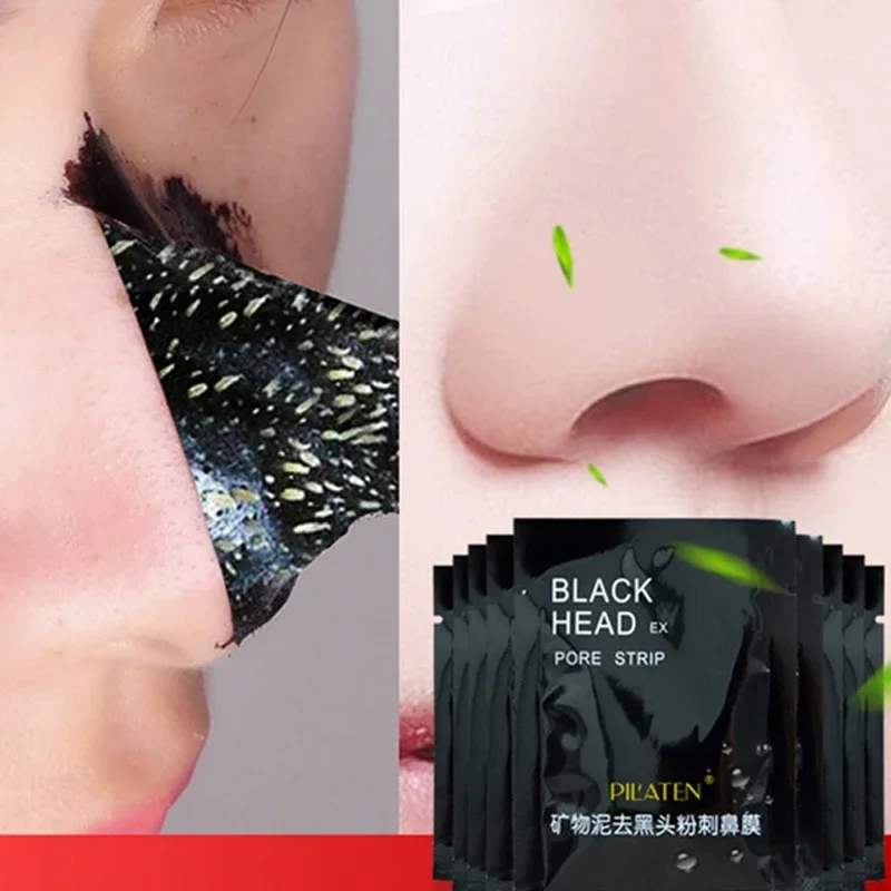 5 bags PILATEN Nose Mask Removedor De Cravo Black Mask Blackhead Remover Acne Mask Beauty Deep Cleansing Black Head