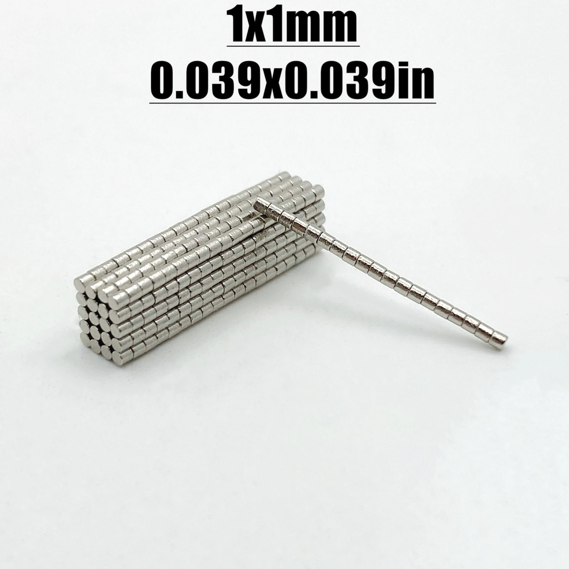 50-2000pcs 1x1mm Magnet Neodymium Magnet N52 NdfeB Permanent Magnetic Imanes Fridge Diy Magnets Round Shape 1*1 Magnet Accessory