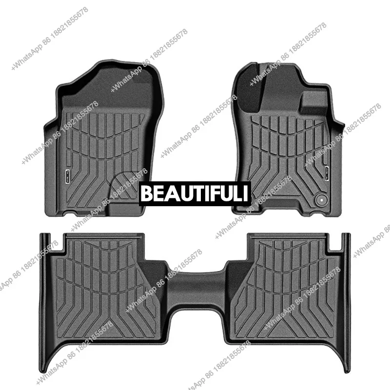 ZAIQU KIWI MASTER 3D TPE Floor Mats for Nissan Navara NP300 D23 2015-2020