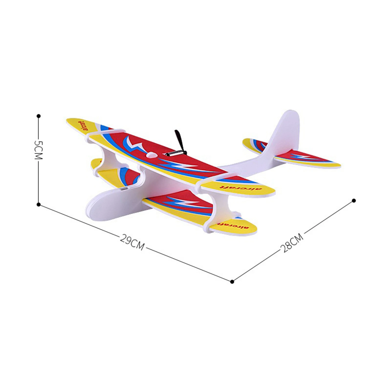 Foam Electric Foam Aircraft Fighter Model Ready Electric Hand Throwing Glider Plane for Birthday Gifts Outdoor Adults