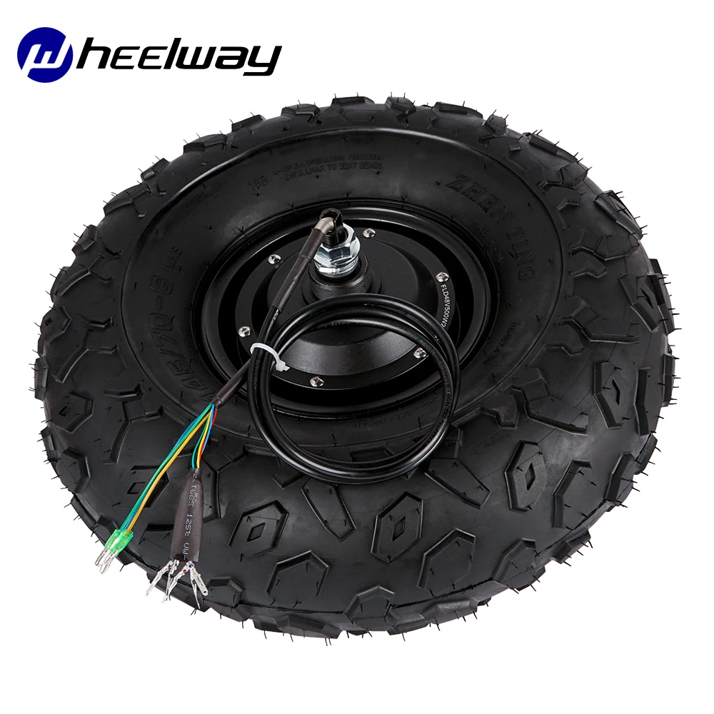 Electric Bike Motor Trolley Wheelbarrow Gear Hub Motor, 14.5 Inch, 24V, 36V, 48V, 350W, 500W, 40 N.M, Off Road Tires