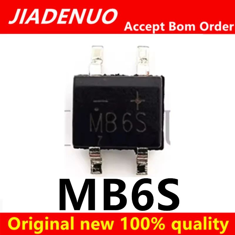 

(20pcs)100% New MB6S bridge Reactor rectifier Bridge type rectifier 600V/0.5A SOP-4 Chipset