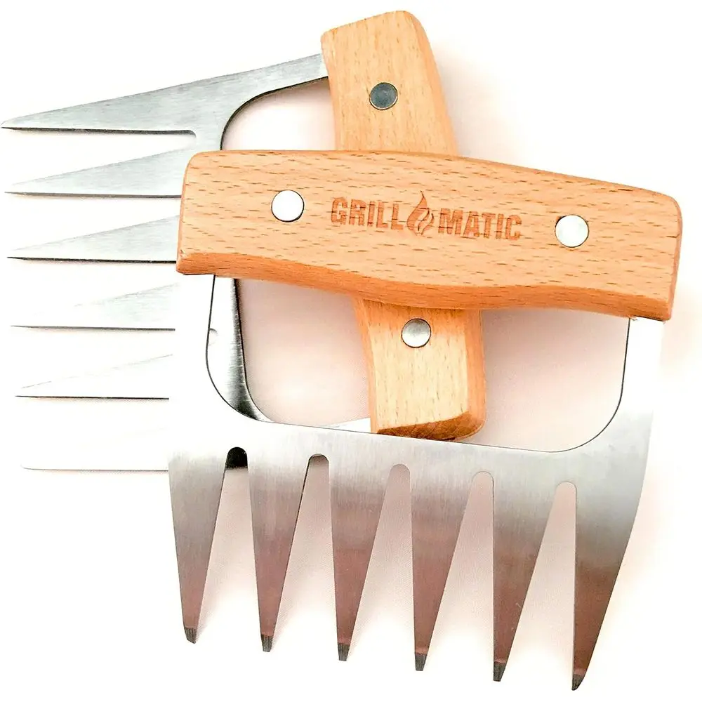 

Stainless Steel Meat Claws - Professional, Lightweight, Heat Resistant for Shredding and Serving Various Meats