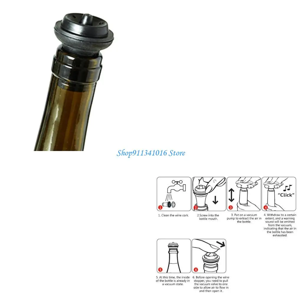 

5 Pieces Home Vacuum Wine Saver Reusable Champagne Bottle Cap Stopper