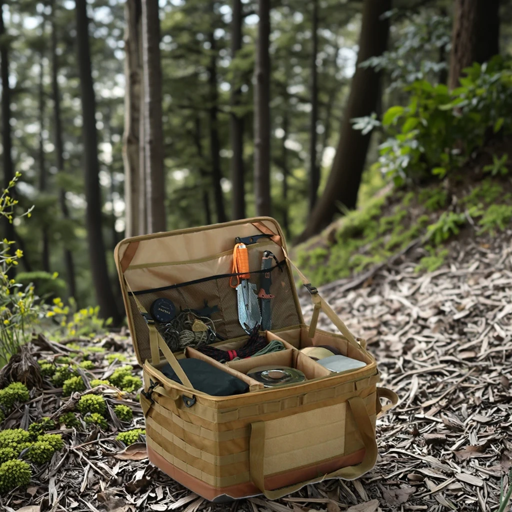 

45L Multi-functional Picnic Box Outdoor Folding Travel Storage Bag Multi-pocket Camping Tote Bag