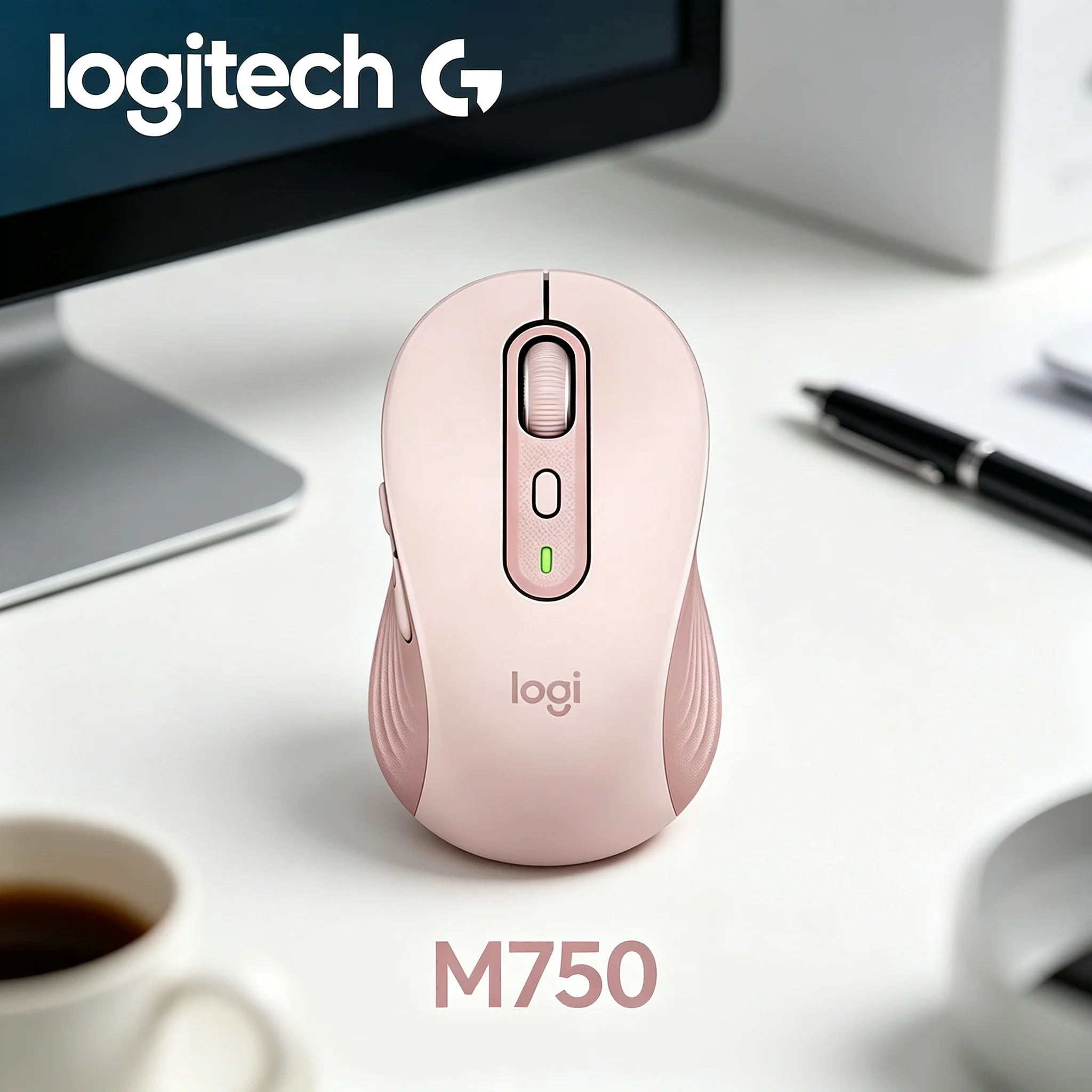 Logitech M750 Bluetooth & 2.4G Dual‑Mode Mice Great Upgrade Peripheral For Old‑Fashioned Wired Office Mouse