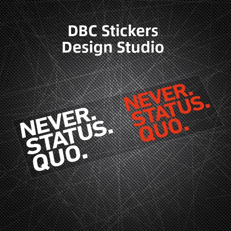 ملصق مقاوم للماء بتصميم Never Status Quo للدراجات الهوائية، ملصقات زخرفية إبداعية لاصقة، ملحقات ومعدات للدراجات
