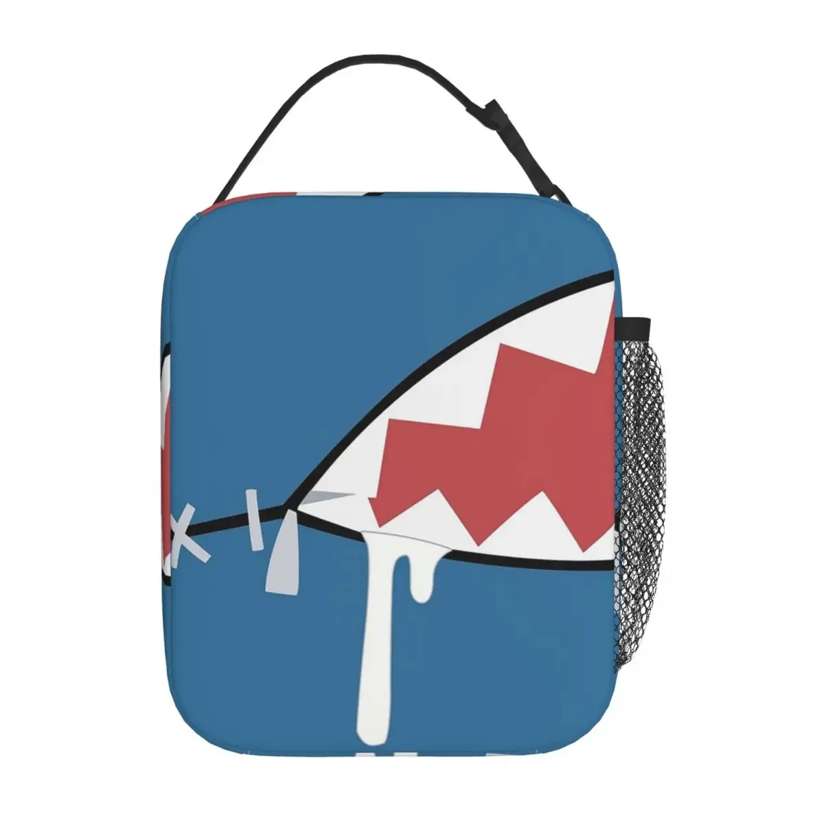 Gawr Gura Shark Mouth Insulated Lunch Bag for Women Children Leakproof Food Boxes Thermal Lunch Box Tote